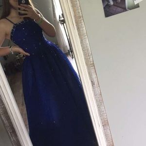 Blue Tiffany Design Prom dress.